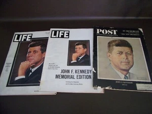 Lot Of Three JFK Magazines 2-Life & 1- Saturday Evening Post - Picture 1 of 10