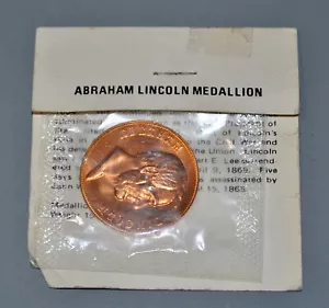 MEDALLA DE BRONCE ABRAHAM LINCOLN COMO NUEVA EE. UU. - Imagen 1 de 4