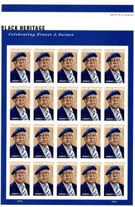 Full sheet of 20, NDC, PO Fresh, Black Heritage featuring Ernest J. Gaines - Picture 1 of 1