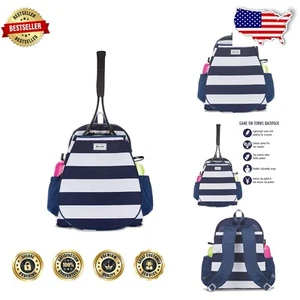 Lightweight Tennis Backpack with Dual Exterior Drink Pockets & Chic Aesthetic - Picture 1 of 8