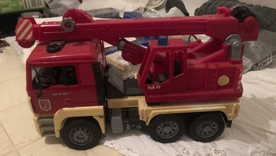 Camion dei Pompieri Giocattolo Bruder Tga41440 Man Gru FwK45. Leggi Descrizione - Immagine 1 di 4