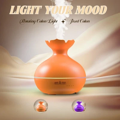 300mlorange15 LED Colors Ultrasonic Aromatherapy Mist Diffusers Quiet Humidifier - Image 1 of 4