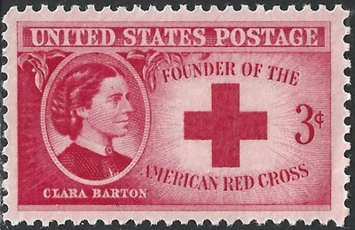 U.S. 3¢ Stamp, Clara Barton-Founder of the Red Cross. Scott 967. MNH-OG  (376) - Image 1 of 4