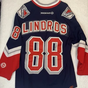 New York Rangers Eric Lindros Vintage Trikot Authentic Koho CCM NHL 90s XL - Bild 1 von 5