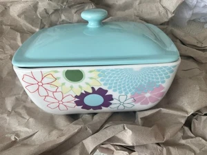 Portmeirion Crazy Daisy Lidded Butter Dish. Unused. - Picture 1 of 12
