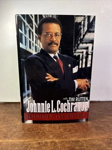 Journey to Justice by Johnnie Cochran Signed HCDJ 1st Edition 1st Print - Picture 1 of 7