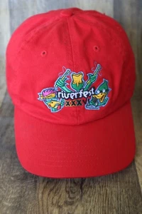 Wichita River Festival Strapback Hat Cap XXXVI RED Adjustable Vintage #16 - Picture 1 of 3