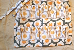 Eiersammelschürze Schutzschürze mehrere Taschen Hühnerhalter 16 Eier - Bild 1 von 6