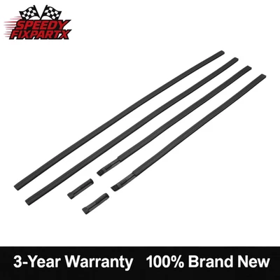 6PCS For 2010-21 TOYOTA 4RUNNER RIGHT & LEFT REAR FRONT ROOF DRIP SIDE MOLDING Foto 1 de 4