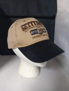 GETTYSBURG NATIONAL MILITARY PARK Beige HAT Black BRIM HAT CAP NEW - Picture 1 of 7