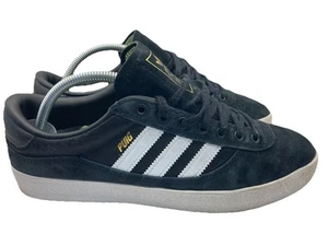 Adidas Puig Parte Gamuza Entrenadores Negro Blanco Hombre Reino Unido Talla 9 - Imagen 1 de 14