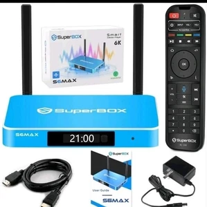 SUPERBOX S6 MAX - 4GB + 64GB - ANDROID 12 6K - 2025 VERSION LATEST - NEW SEALED - Picture 1 of 8