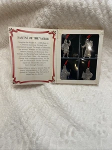 Lindsay Claire Santas Of The World Zinn Weihnachtsschmuck 4 in OVP - Bild 1 von 21