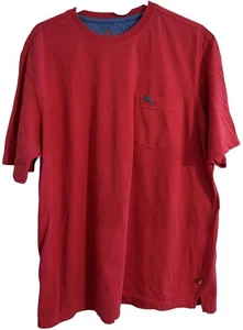Camisa Tommy Bahama Patriótica Dos Tonos Rojo Azul Para Hombres L Marlin Logo Suave Cómoda - Imagen 1 de 10