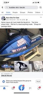 2X JETSKI Marine BOAT registration numbers & Race Names Vinyl DECALS 3x18” Long - Picture 1 of 22
