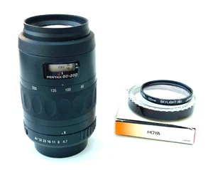 Pentax SMC Pentax-F Zoom 80-200mm f/4.7-5.6 Lens K Mount w/ caps and sky filter - Picture 1 of 6