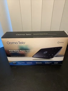 Ooma Telo Bezpłatna usługa telefonii domowej VoIP Czarny - Open Box Nie odpoczynek Dobry stan - Zdjęcie 1 z 6