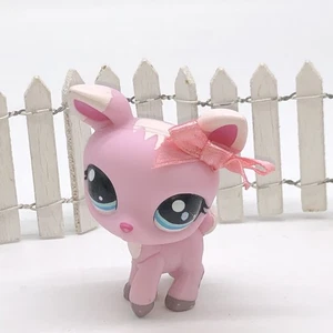 🩷Authentic Littlest Pet Shop LPS Deer #1819 Pink Blush Blue Eyes Prized Pets🌸 - Picture 1 of 4