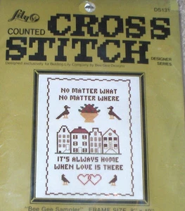 1978 "Always Home / Love Is There" Cross Stitch Sampler Kit NIP 8x10" - Picture 1 of 1