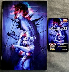 W0rldtr33 #1 - Oshred Exclusive Variant - 312/444 - W/COA - (2023-Image) - NM - Picture 1 of 5