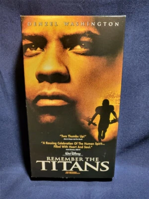Remember the Titans Walt Disney 2000 VHS Rare Orig HTF OOP Drama Sport Biography - Image 1 of 3