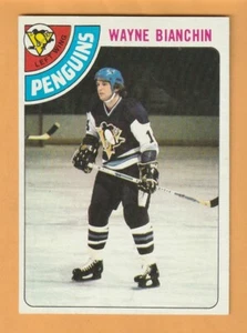 Wayne Bianchin Pittsburgh Penguins 1978-79 Topps #103 12I - Imagen 1 de 2