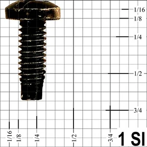 Schwarzoxid Linsenkopf Kreuzschlitz Selbstbohrmaschine Schraube 3/16" Durchmesser X 5/8" Log. - Bild 1 von 8