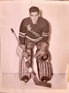 1950 CHARLIE CHUCK RAYNER NHL HOCKEY MVP HART TROPHY TUROFSKY PHOTO RARE GOALIE - Picture 1 of 10