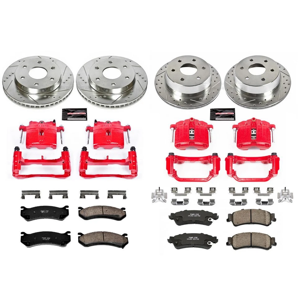 PowerStop Disc Brake Kit - Front and Rear - Fits Chevrolet Astro 2003-2005, Chev - Imagem 1 de 4