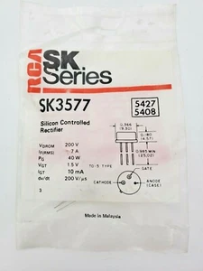 SK3577 SCR NEW and SEALED (ECG5427, NTE5427) - Picture 1 of 2