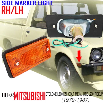MITSUBISHI TRITON L200 FORTE DODGE RAM 50 D50 PAR DE LUCES MARCADORAS LATERALES DERECHA/IZQUIERDA 78-86 Foto 1 de 4