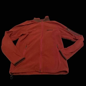 Marmot Polartec Rust Color Full Zip Fleece Jacket Men’s Size Small - Picture 1 of 8