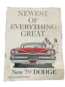 1959 Dodge Descriptive Brochure. RARE SURVIVAL. - Picture 1 of 2
