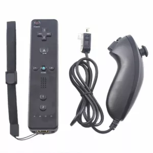 Télécommande Wiimote + Nunchuck pour Nintendo Wii et Wii U - Photo 1/54