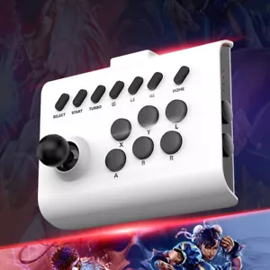 Potable Gamepad 3 Verbindungsmodi Gaming Joystick für PS4/PS3/PC (Weiß+Schwarz) - Bild 1 von 10