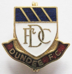 DUNDEE - Superb Crest Style Enamel Football Pin Badge By Coffer - Picture 1 of 2