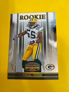 51838 2006  Gridiron Gear Gold Holofoil X's #102 Abdul Hodge PACKERS RC #09/100 - Picture 1 of 3
