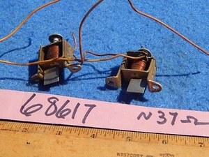Wurlitzer Solenoid # 68617 - Stop 2500 2600 2700 2800 2900 3000 ~ 37 ohms x 2 - Picture 1 of 2