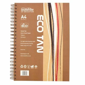 Seawhite of Brighton Eco Hellbraun Mais Crush recyceltes Zeichnungspapier Pad A4 - Bild 1 von 4