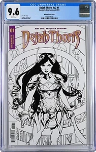 Dejah Thoris v2 #1 CGC 9.6 (2018, Dynamite) Mike McKone Sketch Cover Variant - Picture 1 of 28