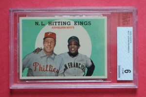 Tarjeta de béisbol #317 Ashburn-Mays GRADED 1959 Set Break - Imagen 1 de 3