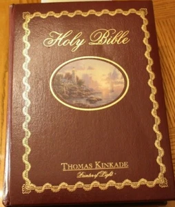 Santa Biblia Thomas Kinkade Pintor de Luz 1985 (Inscrito portada interior) - Imagen 1 de 12