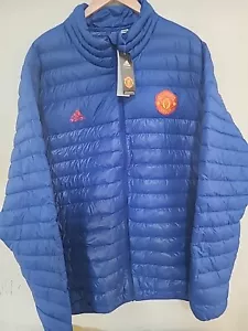 Adidas Manchester United piumino imbottito giacca blu taglia XL nuovo - Foto 1 di 16