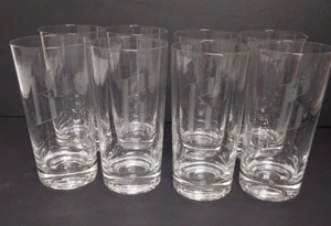 Klare geätzte Initiale "B" Trinkgläser Becher Longdrink 8er Set - 10oz - Bild 1 von 5
