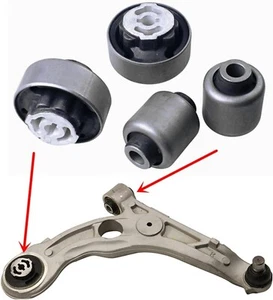 4XFRONT LOWER CONTROL ARM BUSHING KIT FOR DODGE DART CHRYSLER 200 JEEP CHEROKEE - Picture 1 of 8