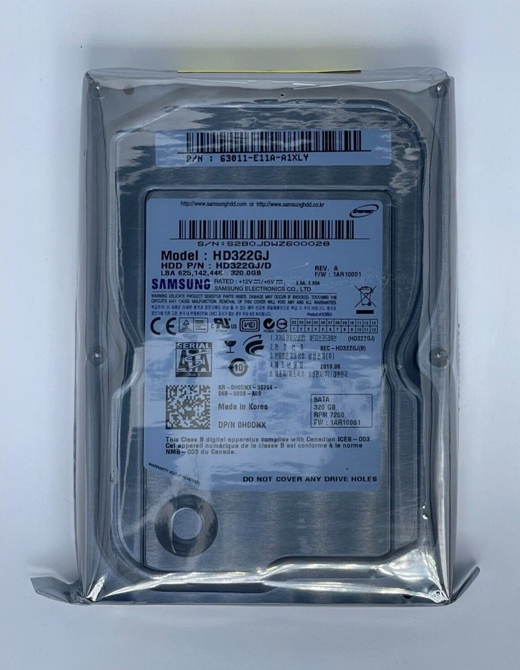 Samsung HD322GJ/D 320GB SATA Desktop 3.5" 614559-002 DP/N: 0H0DNX - Image 1 of 2