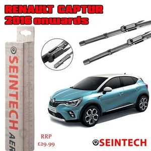 Renault Captur 2016 Onwards SPECIFIC FIT FRONT WINDSCREEN WIPER BLADES 26" 14" - Picture 1 of 1