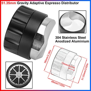Leicht zu reinigen 51,35 mm Gravity Adaptiver Espresso Verteiler, 304 Edelstahl - Bild 1 von 12