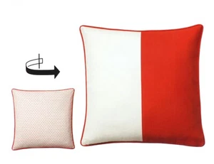 IKEA MALINMARIA Kissenbezug Kissenhülle 50x50 cm rot weiß gepunktet | NEU - Bild 1 von 3