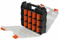 34 Compartment Storage Organiser Box Screws Nails Storage Carry Case Box